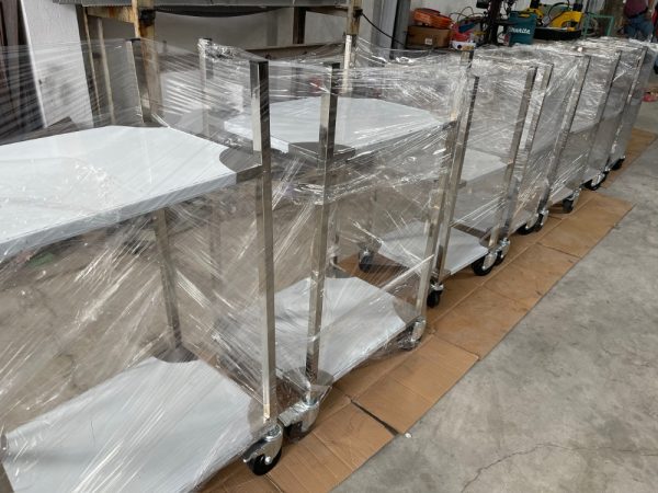 Xe đẩy hàng Inox 01